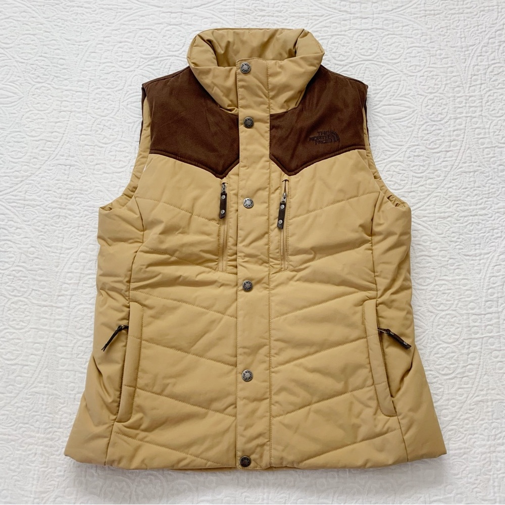 The North Face Cryptic Women's Fleece Lined Socializer Vest, Khaki / Brown
